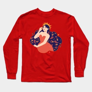 Nature's Crown - Red Long Sleeve T-Shirt